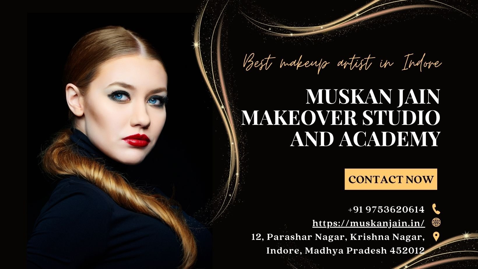 Muskan Jain Makeover Studio and Academy Cover Image Muskan Jain Makeover Studio and Academy Cover Image